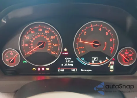 2012 BMW 335I z USA, uszkodzony, nr VIN WBA3A9G54CNN67705